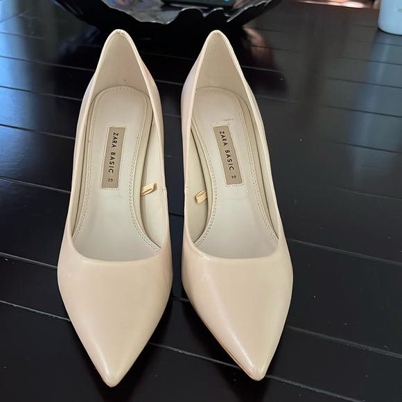NWT Zara pinky beige pump - Picture 1 of 4